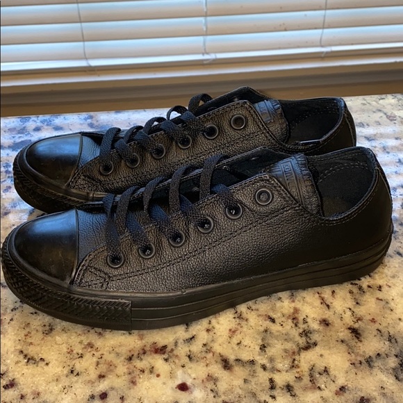 converse mono leather low top